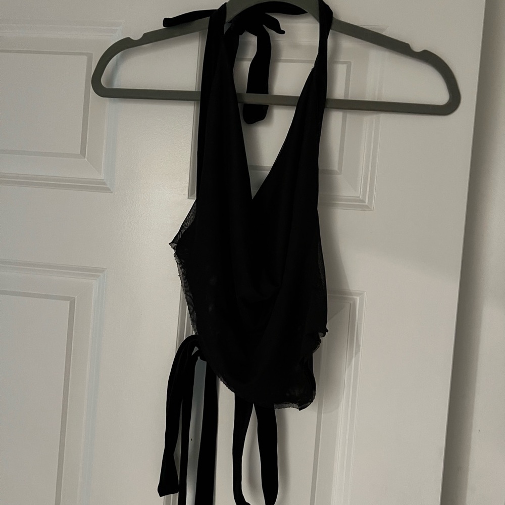 Black Sheer Tank Top